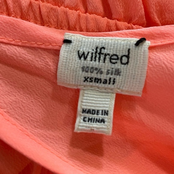 WILFRED 100% Silk Romper in a beautiful Coral Pink color. Size XS - Picture 5 of 8